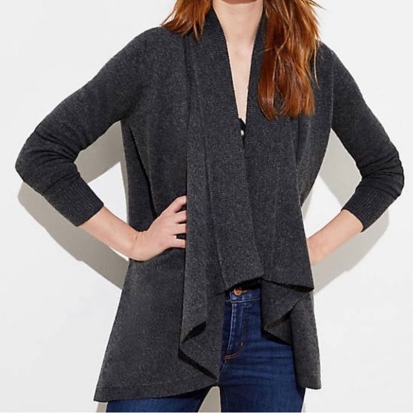 LOFT Cascade Draped Cardigan - Picture 4 of 5